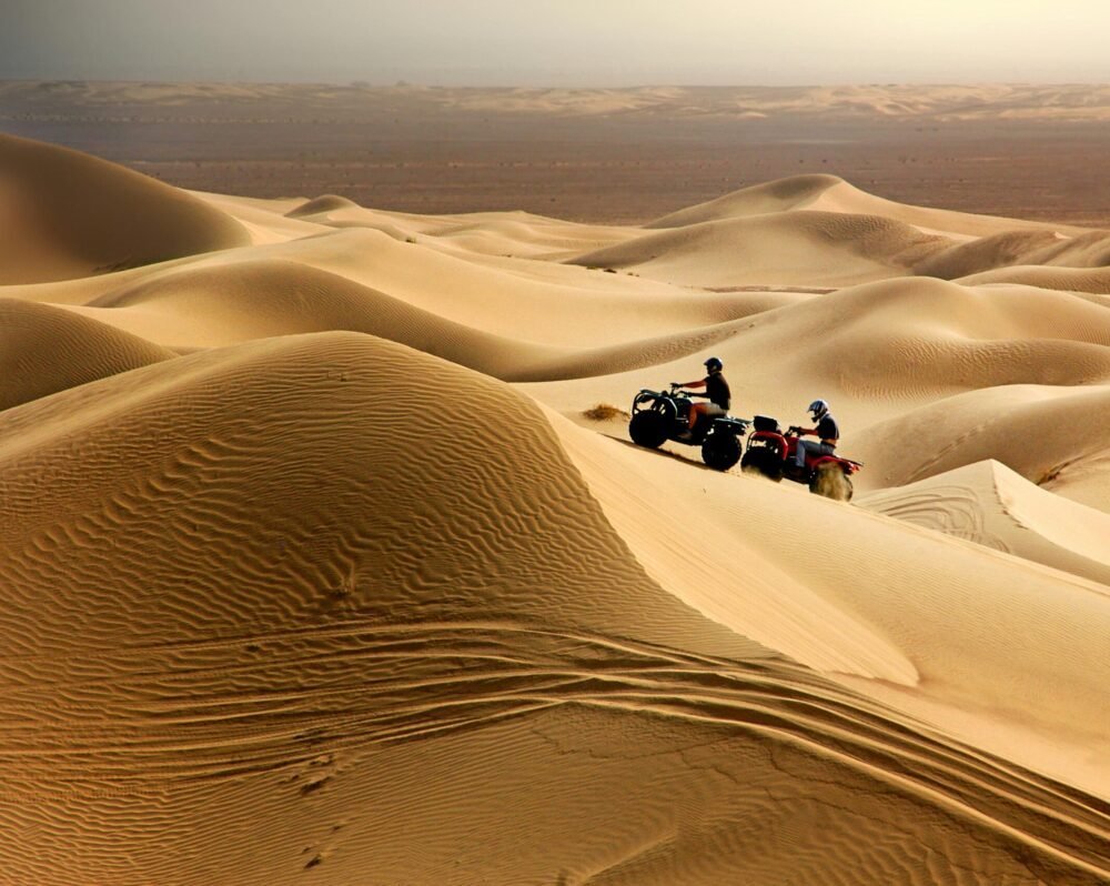Experience thrilling quad biking across Merzouga's stunning desert dunes.